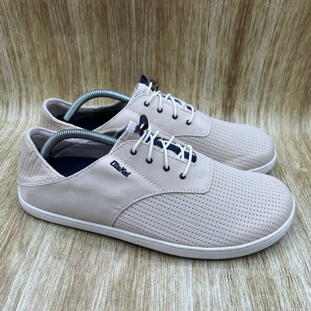 OluKai Nohea Moku Boat Shoes Men's 10.5 Tapa Tan Off White Sneakers 10283-2020
